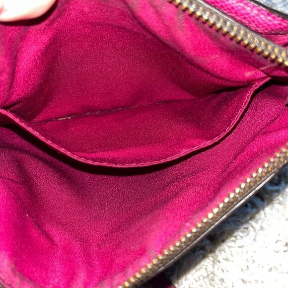 Coach Signature Crossbody Bag F35940 Brown & Pink Ruby - Picture 5 of 15